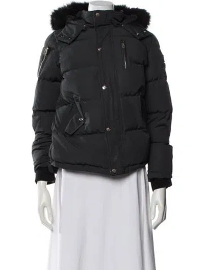 Pre-owned Moose Knuckles Down Coat In Gray