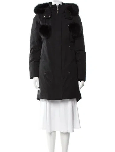 Pre-owned Moose Knuckles Down Coat In Gray