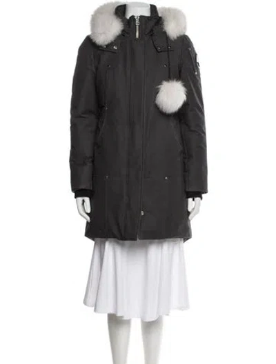 Pre-owned Moose Knuckles Down Coat In Gray