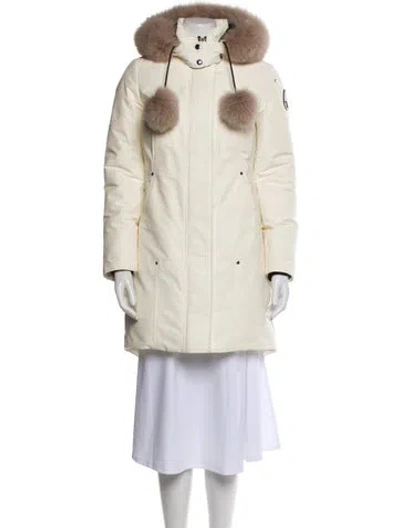 Pre-owned Moose Knuckles Down Coat In Neutral