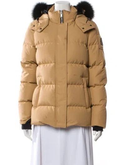 Pre-owned Moose Knuckles Down Coat In Neutral
