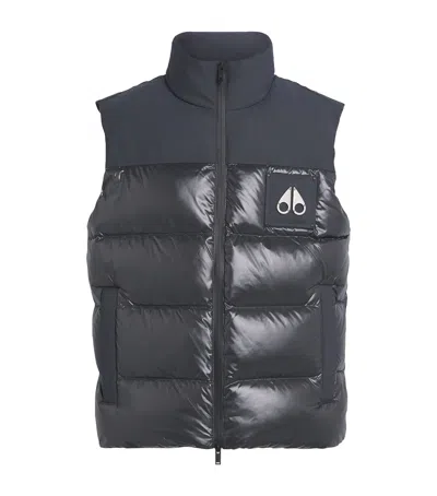 Moose Knuckles Down-filled Victory Peak Gilet In Gray