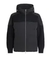 Moose Knuckles Glenvale Ribbed-panel Padded Jacket In Black