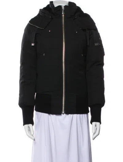 Pre-owned Moose Knuckles Down Jacket In Black