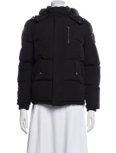 Pre-owned Moose Knuckles Down Jacket In Black