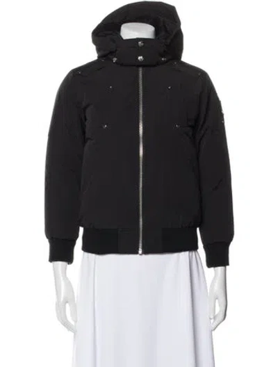 Pre-owned Moose Knuckles Down Jacket In Black