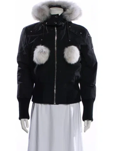 Pre-owned Moose Knuckles Down Jacket In Black