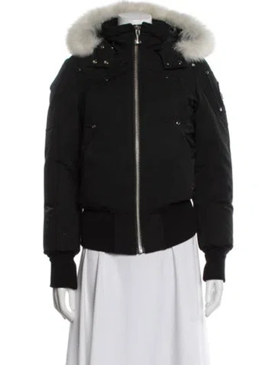 Pre-owned Moose Knuckles Down Jacket In Black