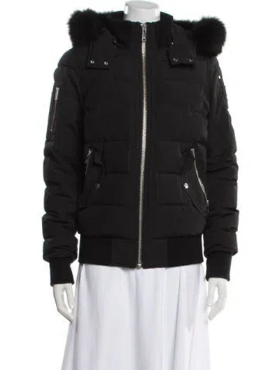 Pre-owned Moose Knuckles Down Jacket In Black