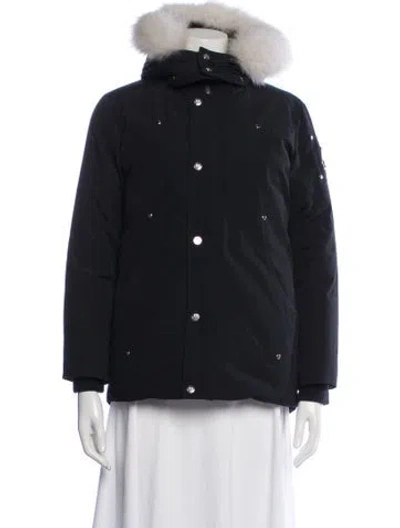 Pre-owned Moose Knuckles Down Jacket In Black