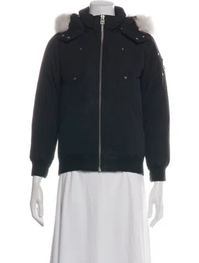Pre-owned Moose Knuckles Down Jacket In Black