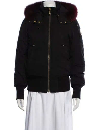 Pre-owned Moose Knuckles Down Jacket In Black