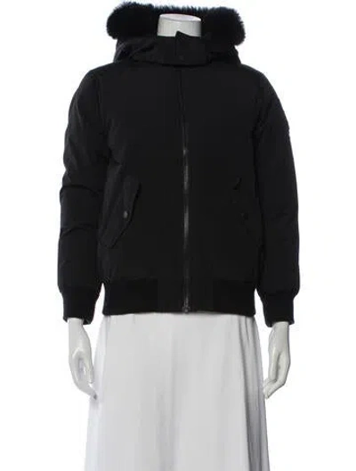 Pre-owned Moose Knuckles Down Jacket In Black