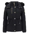Moose Knuckles 3q Quilted Canvas Jacket In Black