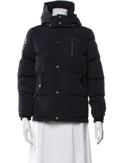 Pre-owned Moose Knuckles Down Jacket In Blue