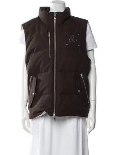 Pre-owned Moose Knuckles Down Jacket In Brown