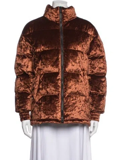 Pre-owned Moose Knuckles Down Jacket In Gold