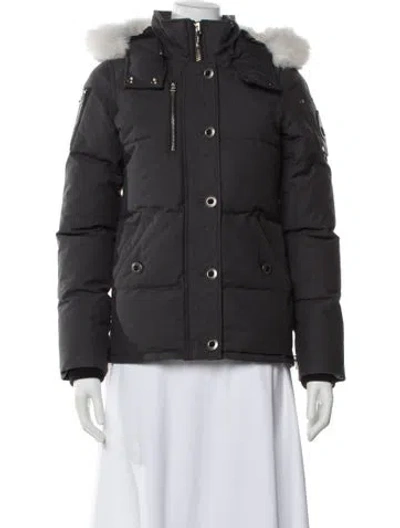 Pre-owned Moose Knuckles Down Jacket In Gray
