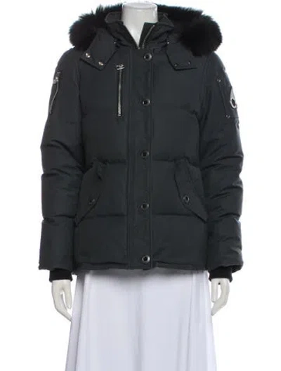 Pre-owned Moose Knuckles Down Jacket In Gray