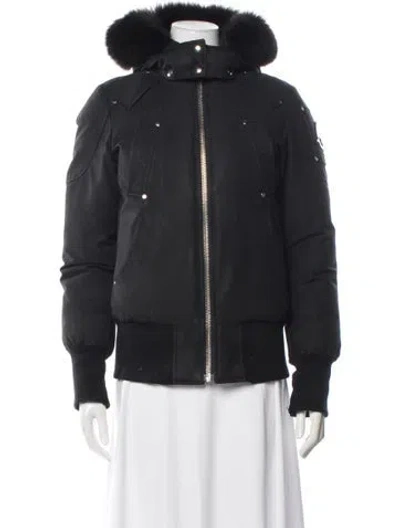 Pre-owned Moose Knuckles Down Jacket In Gray