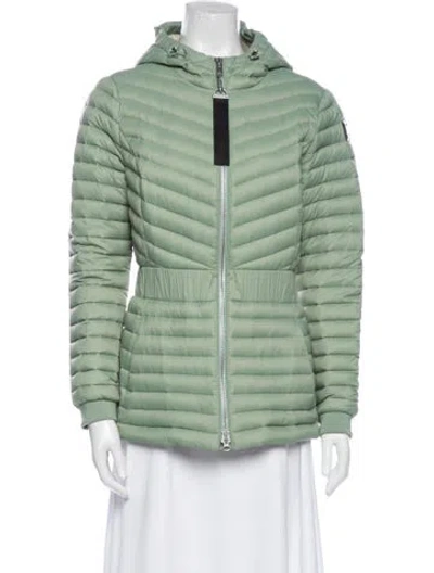Pre-owned Moose Knuckles Down Jacket In Green