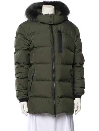Pre-owned Moose Knuckles Down Jacket In Green