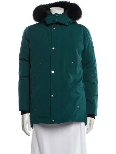 Pre-owned Moose Knuckles Down Jacket In Green