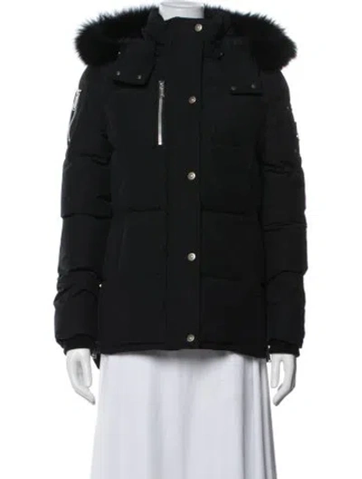 Pre-owned Moose Knuckles Down Jacket W/ Tags In Black