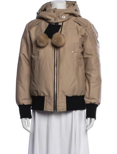 Pre-owned Moose Knuckles Down Jacket W/ Tags In Neutrals