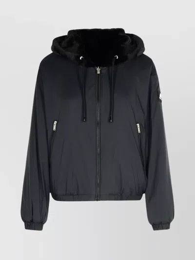 MOOSE KNUCKLES REVERSIBLE HOODED FAUX FUR JACKET