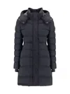 Moose Knuckles Midi Down Jacket In Black