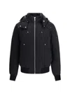 Moose Knuckles Padded Down Jacket With Structured Silhouette In Black