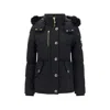 Moose Knuckles Long-sleeved Hooded Cotton Suit In Black