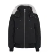 Moose Knuckles Down Original Ballistic Bomber Jacket In Black