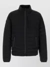 Moose Knuckles Black Stretch Nylon Down Jacket In Black