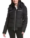 Moose Knuckles Black Polyester Cloud Bomber Down Jacket In Yellow