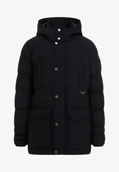 Moose Knuckles Down Puffer Jacket In Black Modesens