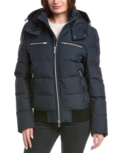Moose Knuckles Down Puffer Jacket In Blue