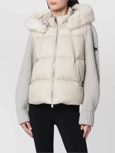 Moose Knuckles Down Puffer Jacket In Neutral