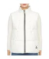 Moose Knuckles Down Vest With Standing Neck In White