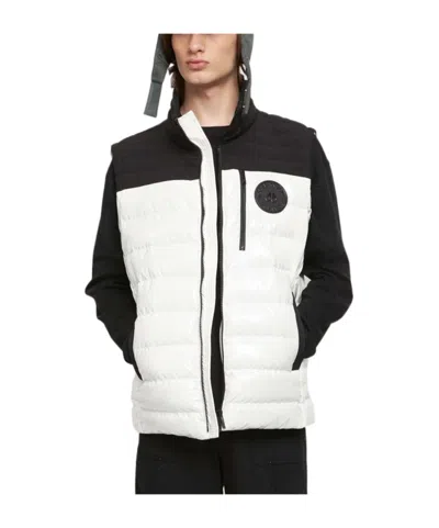 Moose Knuckles Down Vest With Standing Neck In White