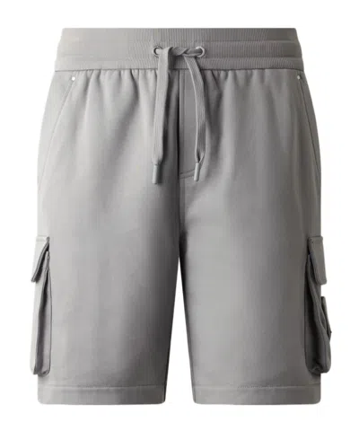 Moose Knuckles Drawstring Cargo Shorts In Gray