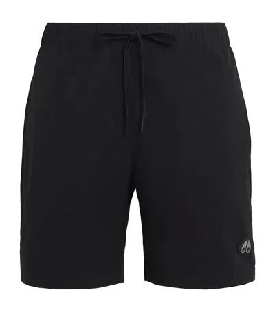 Moose Knuckles Drawstring Swim Shorts In Black