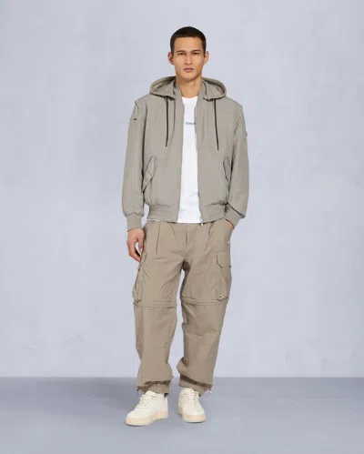 Moose Knuckles Drummond Bomber Jacket In Gray