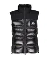 Moose Knuckles Victory Peak Black Nylon Blend Vest In Black