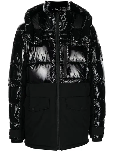 Moose Knuckles Duglad Padded Panelled Jacket In Black