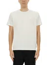 Moose Knuckles White Solid Crew Neck T-shirt In White