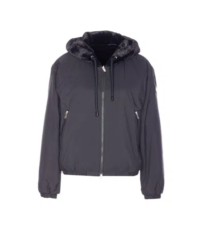 Moose Knuckles Earry Zip Hoodie In Brown