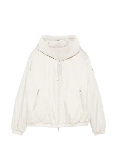 Moose Knuckles Eaton Reversible Hooded Pattern Jacket In White