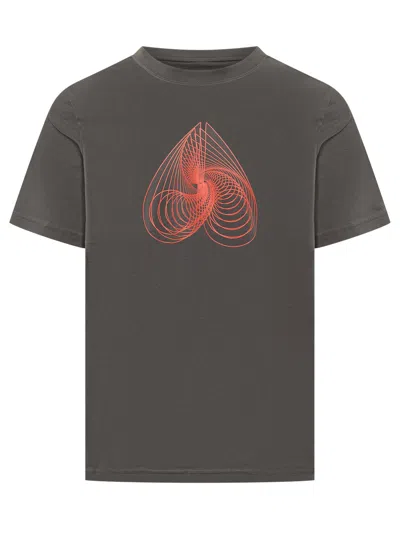 Moose Knuckles Eclipso Graphic T-shirt In Cement